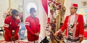 Momen Ketika Kapten Timnas U-16 Gugup bertemu Presiden Jokowi di Perayaan HUT RI ke-77