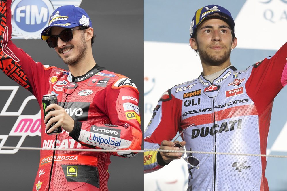 Daftar Lengkap Pembalap Ducati Lenovo Team di MotoGP 2023: Pecco Bagnaia dan Enea Bastianini Daftar Lengkap Pembalap Ducati Lenovo Team di MotoGP 2023: Pecco Bagnaia dan Enea Bastianini