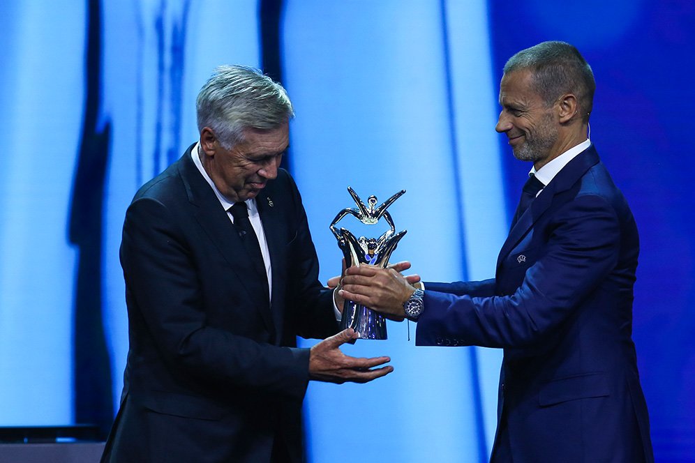 Carlo Ancelotti Pelatih Terbaik, Berikut Rekap Pemenang UEFA Best of the Year Carlo Ancelotti Pelatih Terbaik, Berikut Rekap Pemenang UEFA Best of the Year