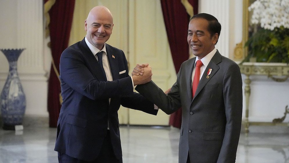 Presiden FIFA Singgung Gelaran Piala Dunia U-20 2023 di Indonesia Usai Bertemu Jokowi Presiden FIFA Singgung Gelaran Piala Dunia U-20 2023 di Indonesia Usai Bertemu Jokowi