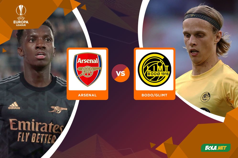 Link Streaming Liga Europa di Vidio: Arsenal vs Bodo/Glimt, 7 Oktober 2022 Link Streaming Liga Europa di Vidio: Arsenal vs Bodo/Glimt, 7 Oktober 2022
