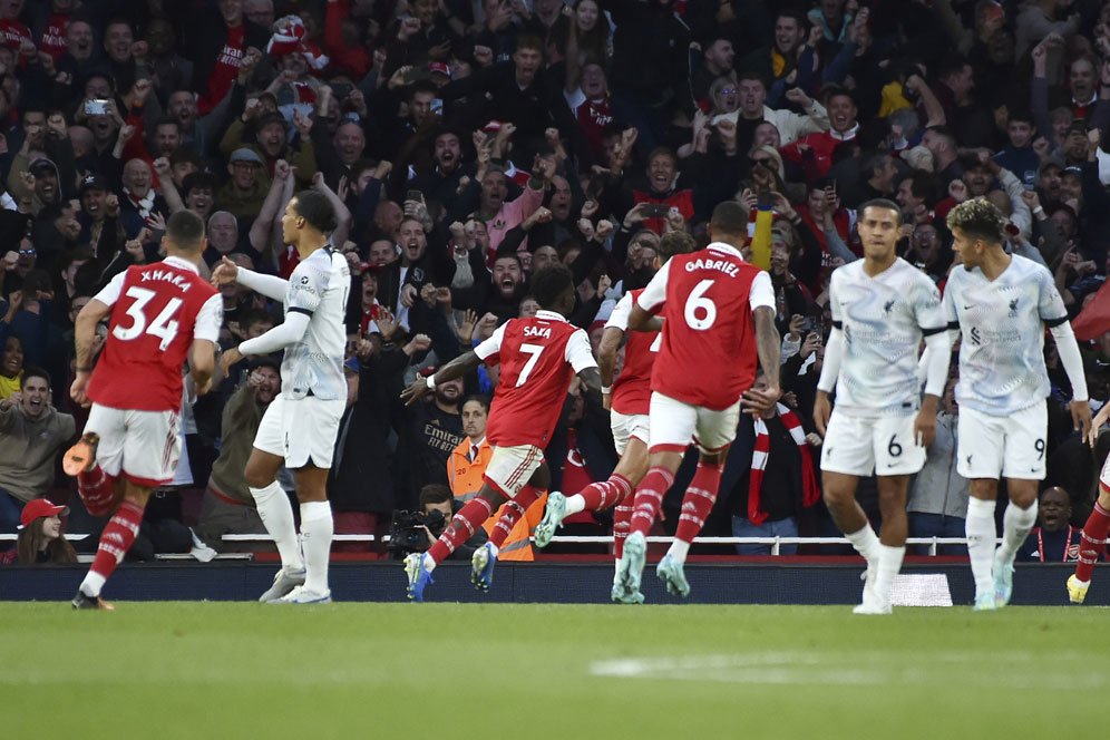 Hasil Arsenal vs Liverpool: Skor 3-2