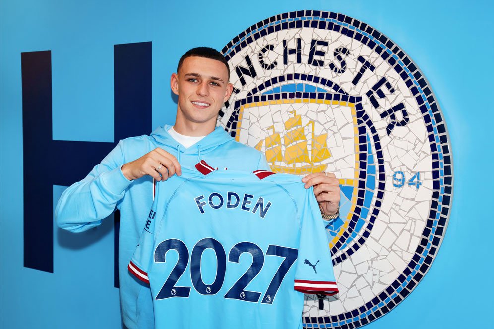 RESMI! Phil Foden Perpanjang Kontrak di Manchester City Sampai 2027