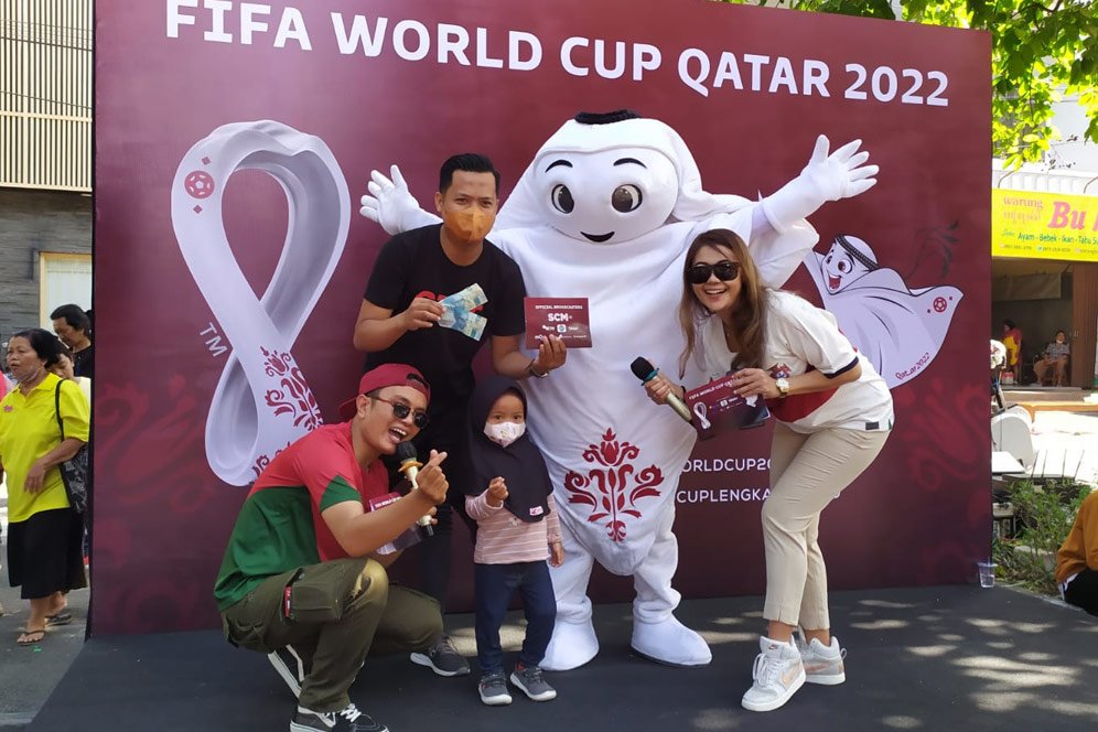 Siap-siap! La'eeb Si Maskot Piala Dunia 2022 Bakal Mampir di Jakarta dan Makassar di Pekan Ini