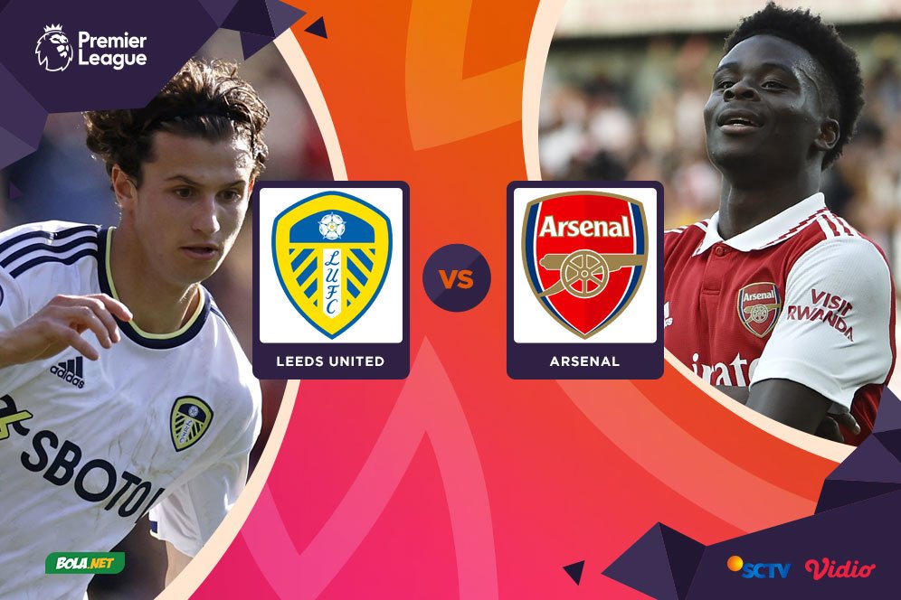 Live Streaming Premier League di Vidio: Leeds United vs Arsenal Hari Ini, 16 Oktober 2022