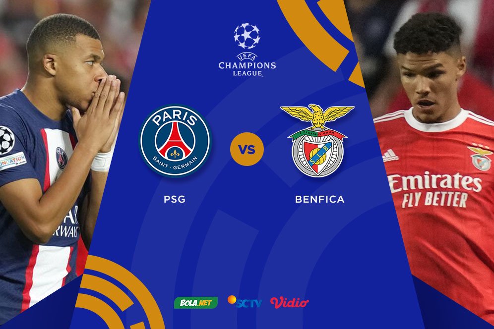 Live Streaming Liga Champions di Vidio: PSG vs Benfica Hari Ini, 12 Oktober 2022 Live Streaming Liga Champions di Vidio: PSG vs Benfica Hari Ini, 12 Oktober 2022