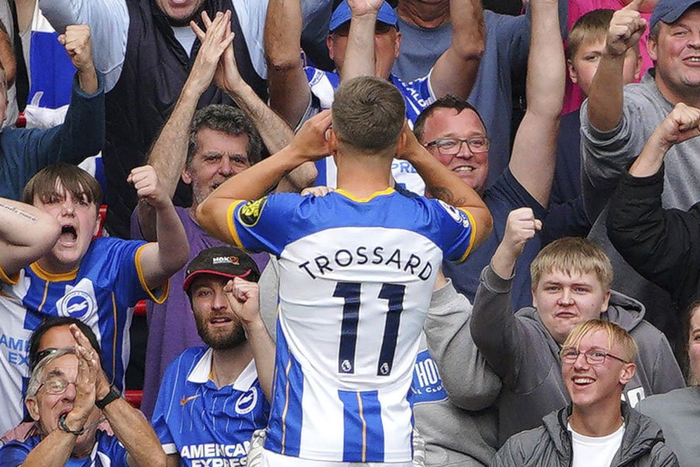 Man of the Match Liverpool vs Brighton: Leandro Trossard