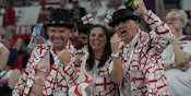 Foto: Selebrasi Meriah Suporter Inggris Usai Gilas Wales 3-0 di Piala Dunia 2022