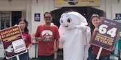 Intip Keseruan La'eeb si Maskot Piala Dunia 2022 saat Kunjungi Yogyakarta dan Medan