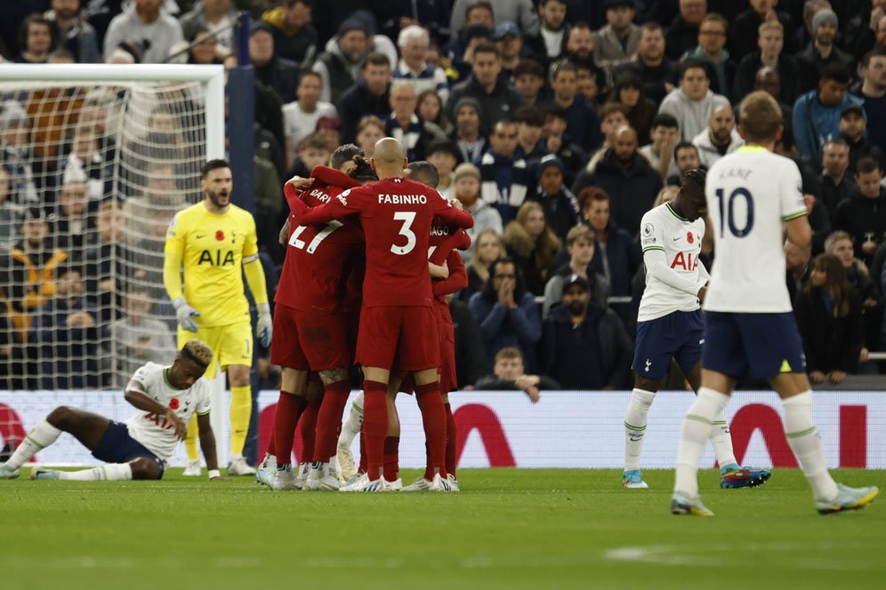 Hasil Tottenham vs Liverpool: Skor 1-2
