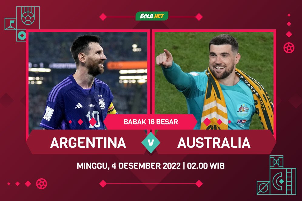 Link Live Streaming Piala Dunia 2022: Argentina vs Australia 4 Desember 2022 Link Live Streaming Piala Dunia 2022: Argentina vs Australia 4 Desember 2022