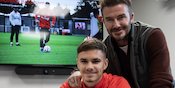 Wadidaw! Romeo Beckham Ejek Ayahnya Sendiri Usai Arsenal sikat Manchester United