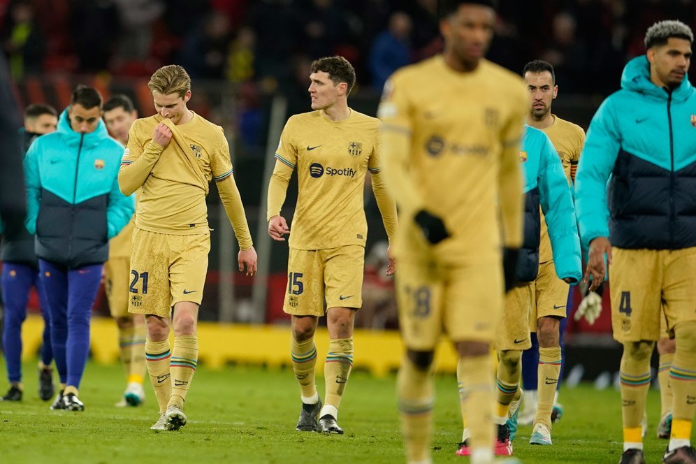 Rapor Pemain Barcelona Saat Kalah dari MU: Raphinha Menurun Drastis dari Leg Pertama, Lainnya Standar Rapor Pemain Barcelona Saat Kalah dari MU: Raphinha Menurun Drastis dari Leg Pertama, Lainnya Standar