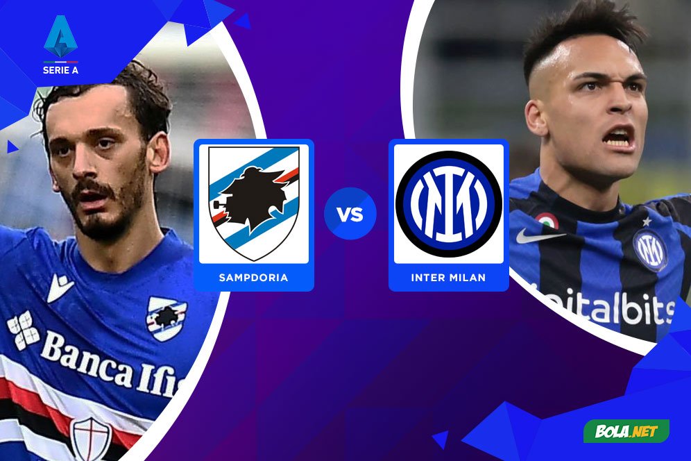 Link Live Streaming Sampdoria vs Inter Milan di Vidio Hari Ini, Selasa 14 Februari 2023
