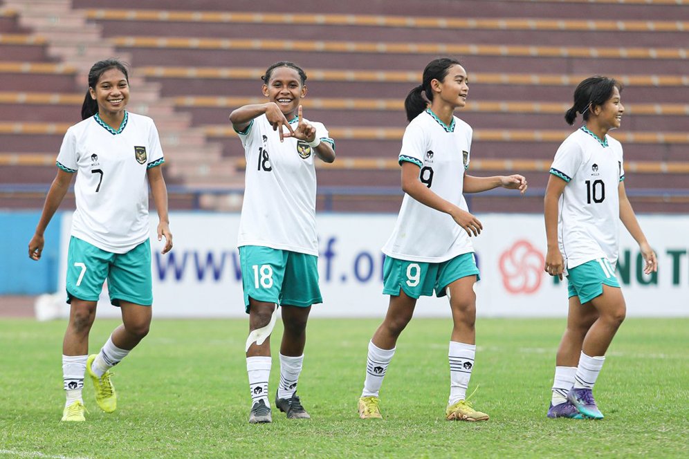Timnas Wanita Indonesia U-20 Pesta Gol Lawan Singapura