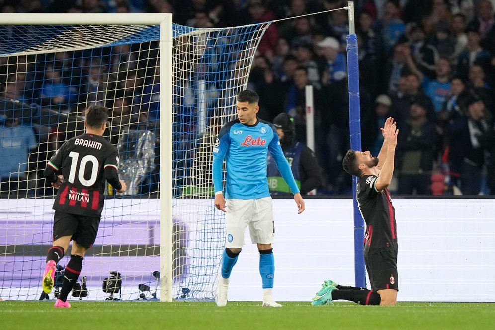 Hasil Napoli vs AC Milan: Skor 1-1 (Agg. 1-2)