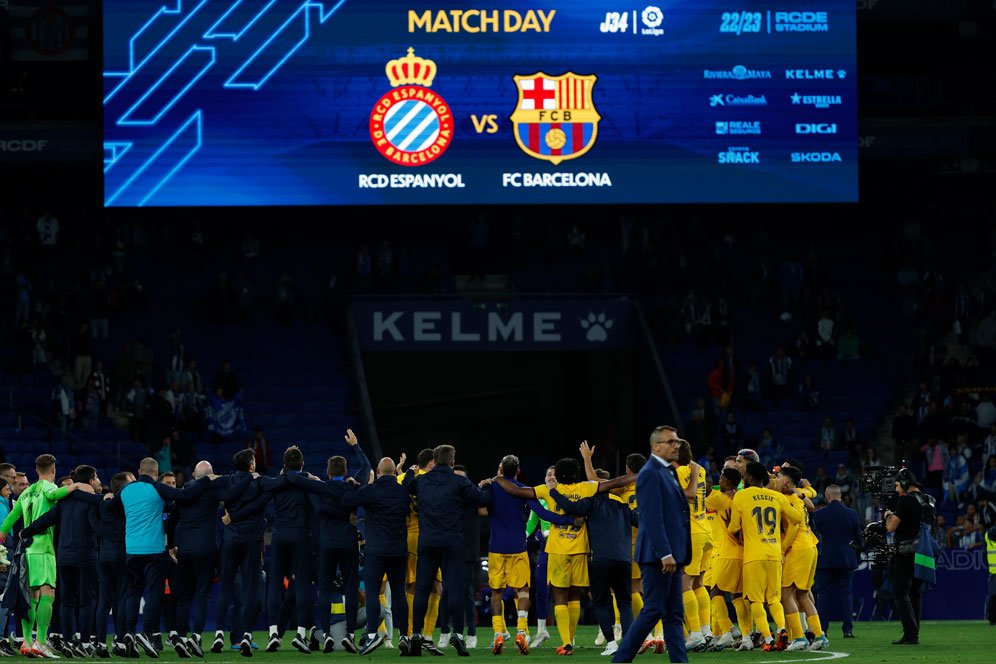 Suka Duka di Derbi Catalan: Barcelona Juara, Espanyol Hampir Turun Kasta Suka Duka di Derbi Catalan: Barcelona Juara, Espanyol Hampir Turun Kasta