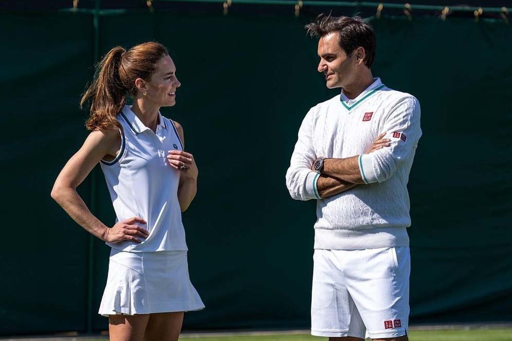 Kate Middleton dan Roger Federer Latihan Tenis Bareng Jelang Wimbledon 2023 Kate Middleton dan Roger Federer Latihan Tenis Bareng Jelang Wimbledon 2023