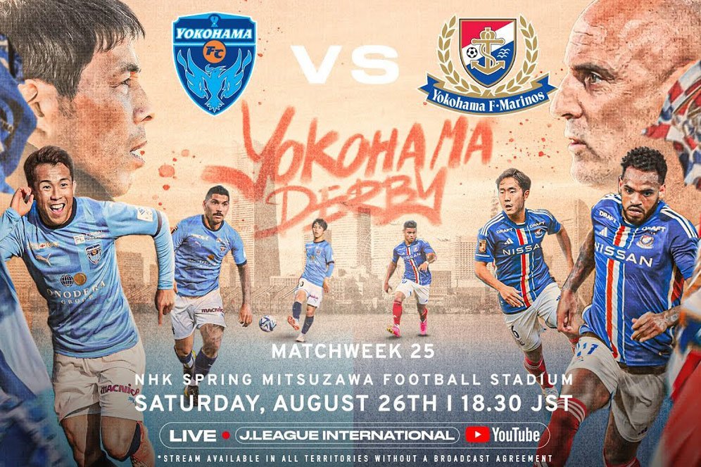 Derbi Yokohama di Pekan ke-25 J1 League: Hanya Berjarak 6 Kilometer Derbi Yokohama di Pekan ke-25 J1 League: Hanya Berjarak 6 Kilometer