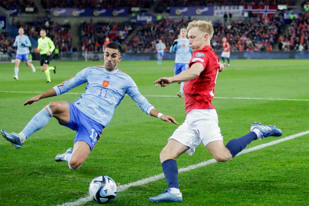 Hasil Norwegia vs Spanyol: Skor 0-1
