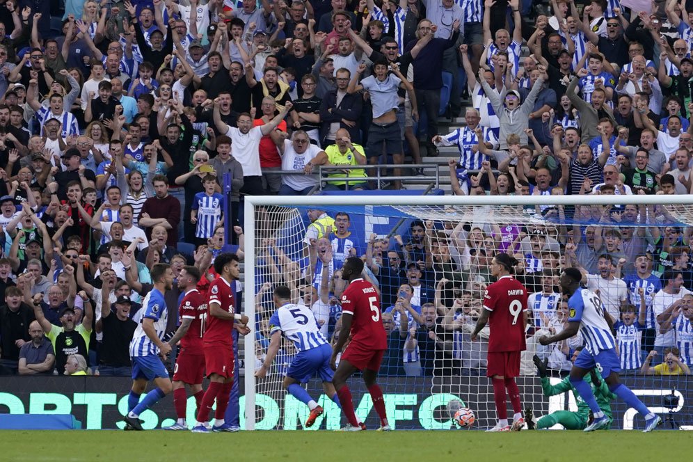Hasil Brighton vs Liverpool: Skor 2-2 Hasil Brighton vs Liverpool: Skor 2-2