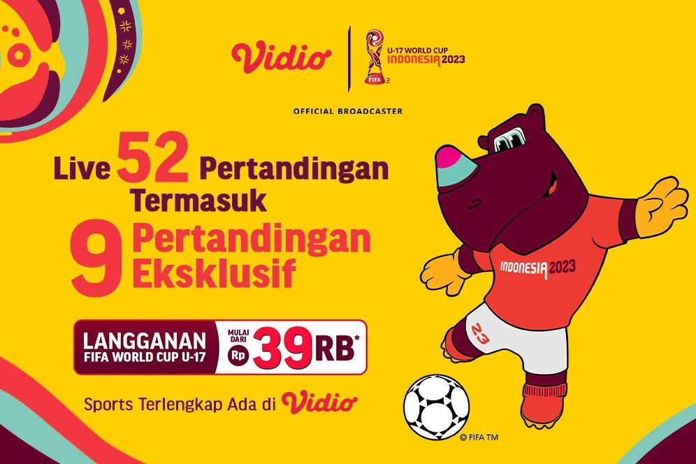 Mulai 39 Ribu, Bisa Nonton Semua Pertandingan Piala Dunia U-17 2023 Mulai 39 Ribu, Bisa Nonton Semua Pertandingan Piala Dunia U-17 2023