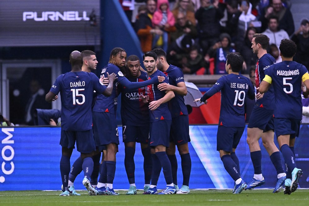 Hasil PSG vs Strasbourg: Skor 3-0