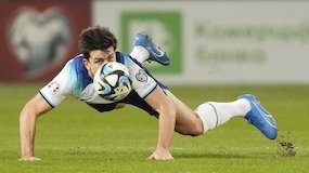 Aksi Harry Maguire saat Timnas Inggris Vs Makedonia Utara di Kualifikasi Euro 2024 Aksi Harry Maguire saat Timnas Inggris Vs Makedonia Utara di Kualifikasi Euro 2024