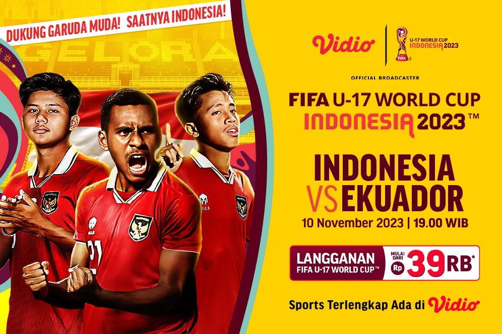 Link Siaran Langsung Piala Dunia U-17: Indonesia Vs Ekuador di Vidio