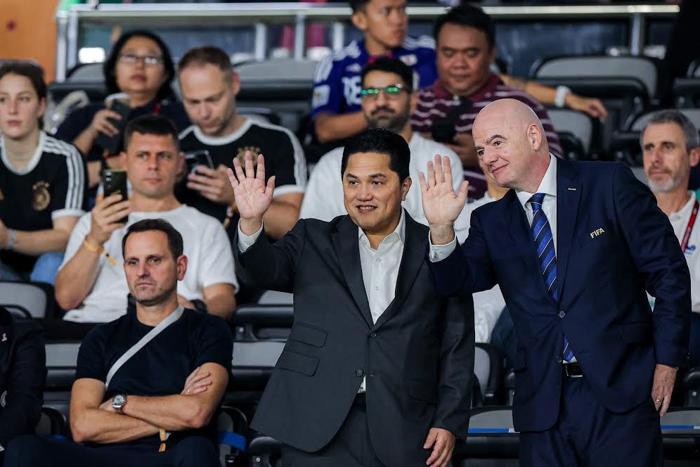 Erick Thohir: Bismillah, Indonesia dan Singapura bakal Maju Jadi Calon Tuan Rumah Piala Dunia U-20 2025 dan Piala Dunia U-17 2025-2029 Erick Thohir: Bismillah, Indonesia dan Singapura bakal Maju Jadi Calon Tuan Rumah Piala Dunia U-20 2025 dan Piala Dunia U-17 2025-2029