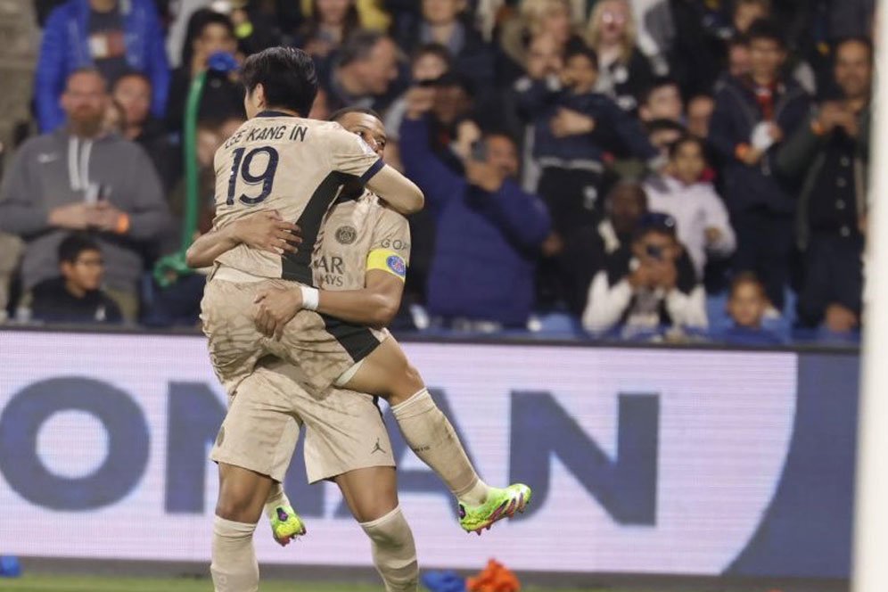 Hasil Ligue 1: Mbappe Hattrick, Montpellier Digulung PSG 2-6 Hasil Ligue 1: Mbappe Hattrick, Montpellier Digulung PSG 2-6