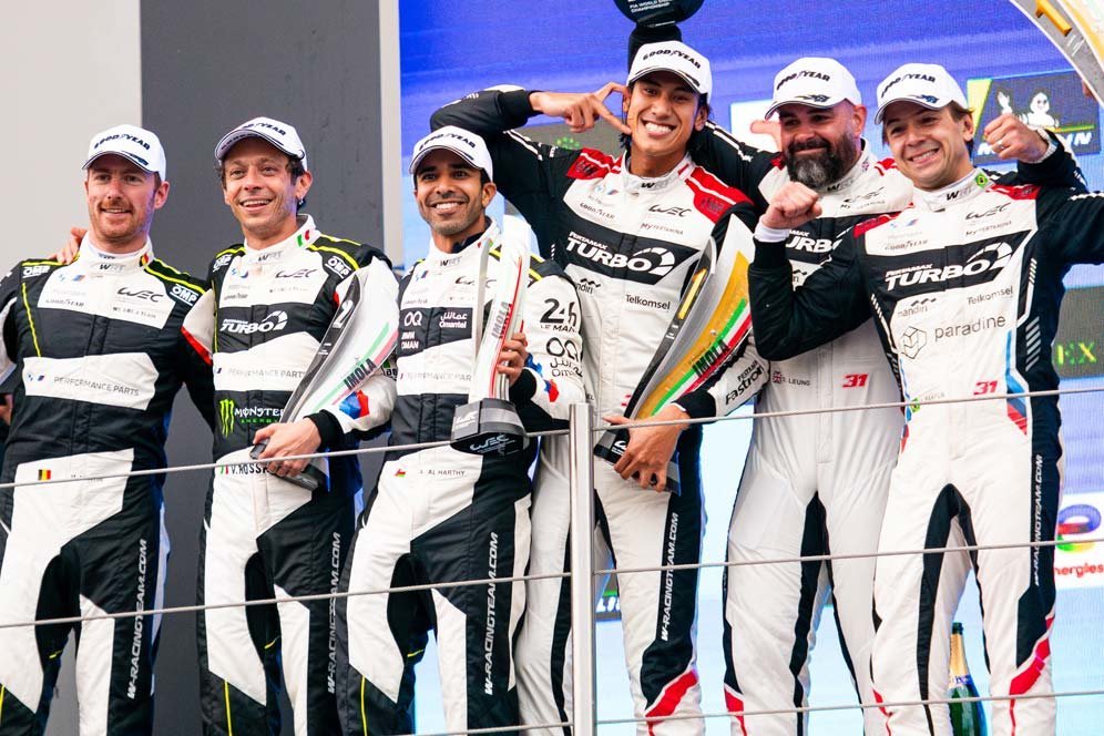 Sean Gelael Menang, Valentino Rossi Finis Kedua di FIA WEC 6 Hours of Imola 2024
