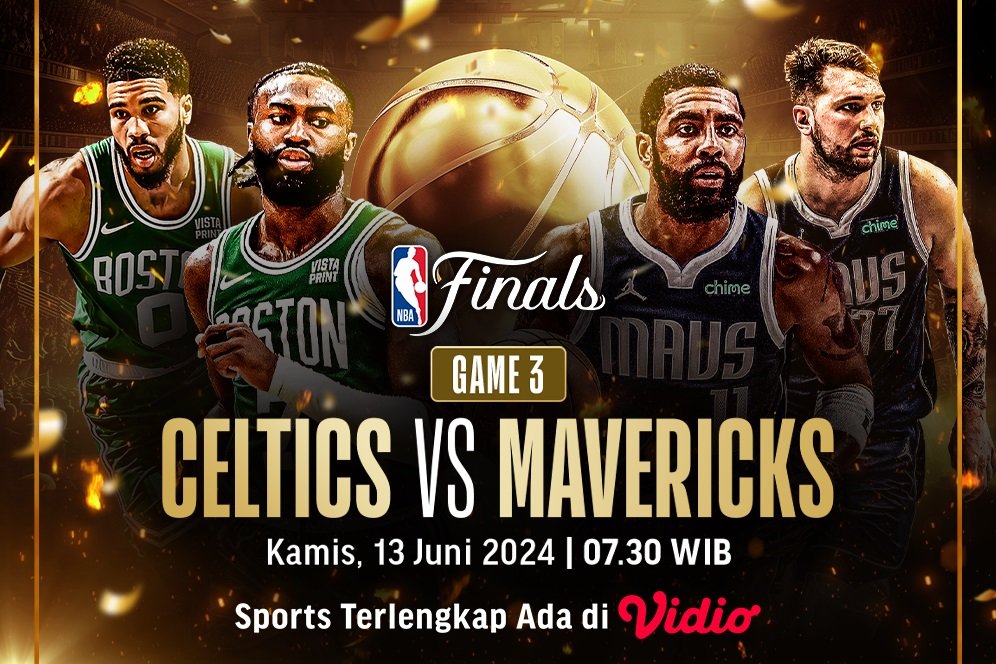 Link Live NBA Final Game 3: Celtic Vs Mavericks di Vidio, 13 Juni 2024 Link Live NBA Final Game 3: Celtic Vs Mavericks di Vidio, 13 Juni 2024