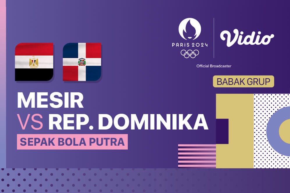 Link Live Streaming Mesir vs Republik Dominika - Sepak Bola Olimpiade Paris 2024 di Vidio Link Live Streaming Mesir vs Republik Dominika - Sepak Bola Olimpiade Paris 2024 di Vidio
