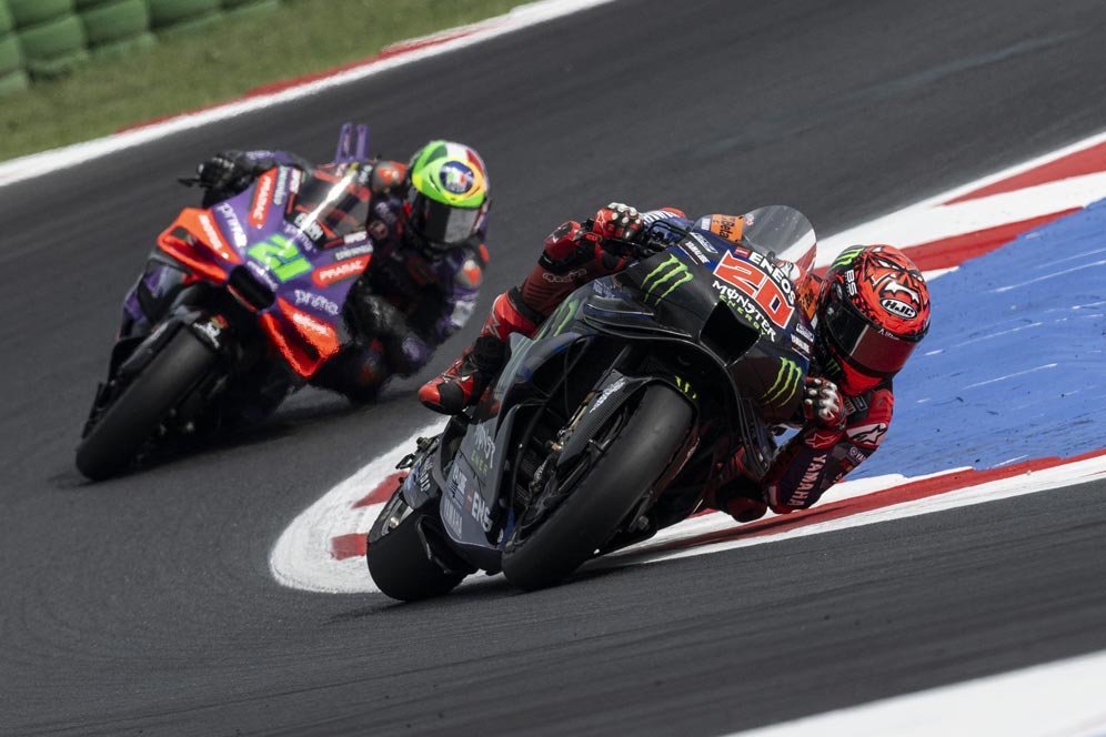 Apes! Yamaha Lagi Oke, Fabio Quartararo Malah Kehabisan Bensin di MotoGP Emilia Romagna