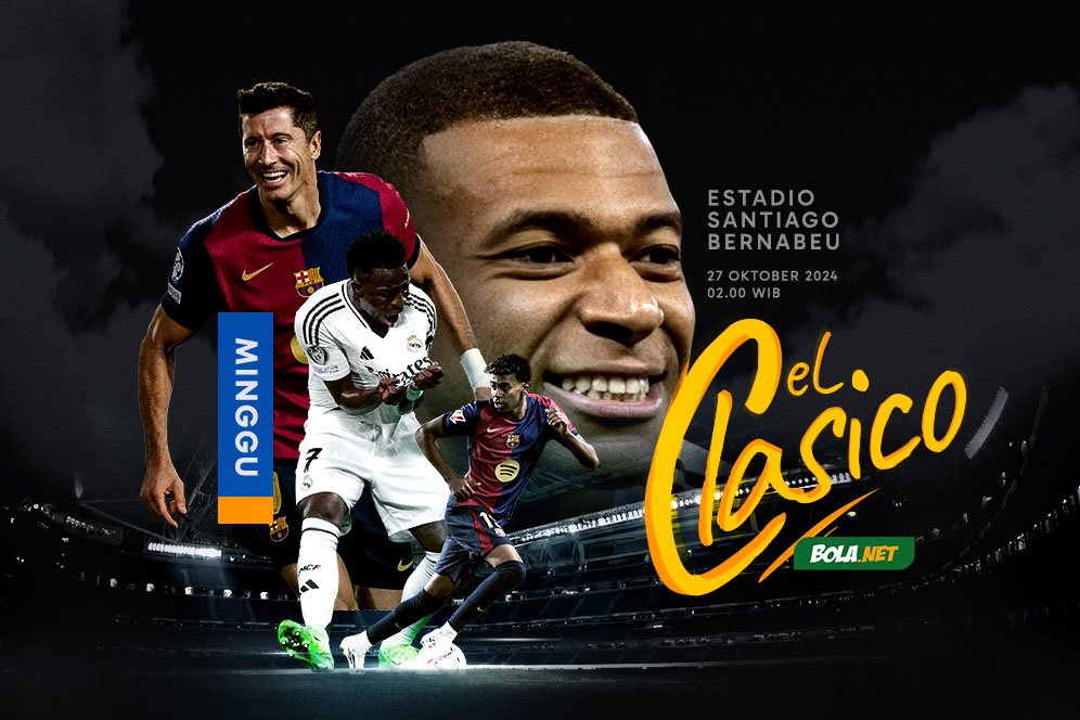 Jadwal El Clasico Real Madrid vs Barcelona 27 Oktober 2024, Siaran Langsung beIN Sports dan Vidio Jadwal El Clasico Real Madrid vs Barcelona 27 Oktober 2024, Siaran Langsung beIN Sports dan Vidio