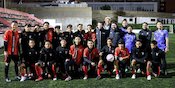 Tim Korea-Korea Selecao Berlatih di Dinginnya Malam Portugal