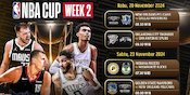 Jadwal Live Streaming Pertandingan Pekan 2 NBA Cup 2024/2025 di Vidio, 20-23 November 2024