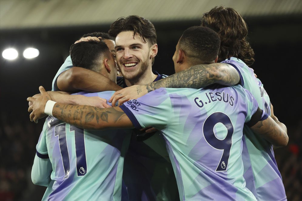 Hasil Crystal Palace vs Arsenal: Skor 1-5