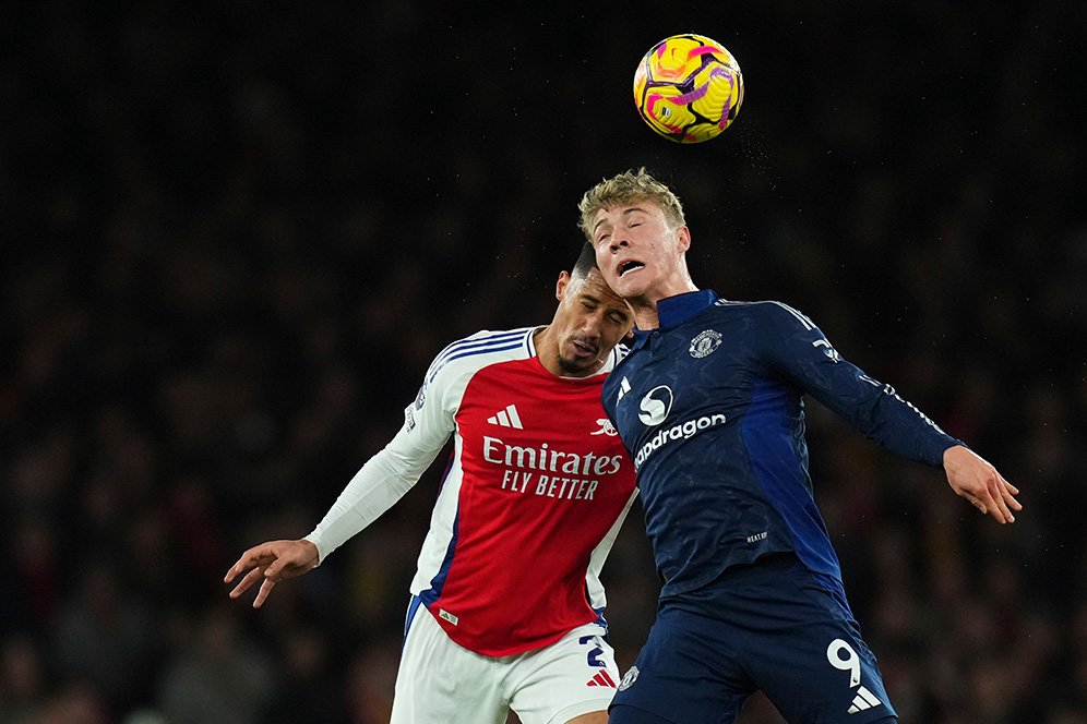 Hasil Arsenal vs Manchester United: Skor 2-0