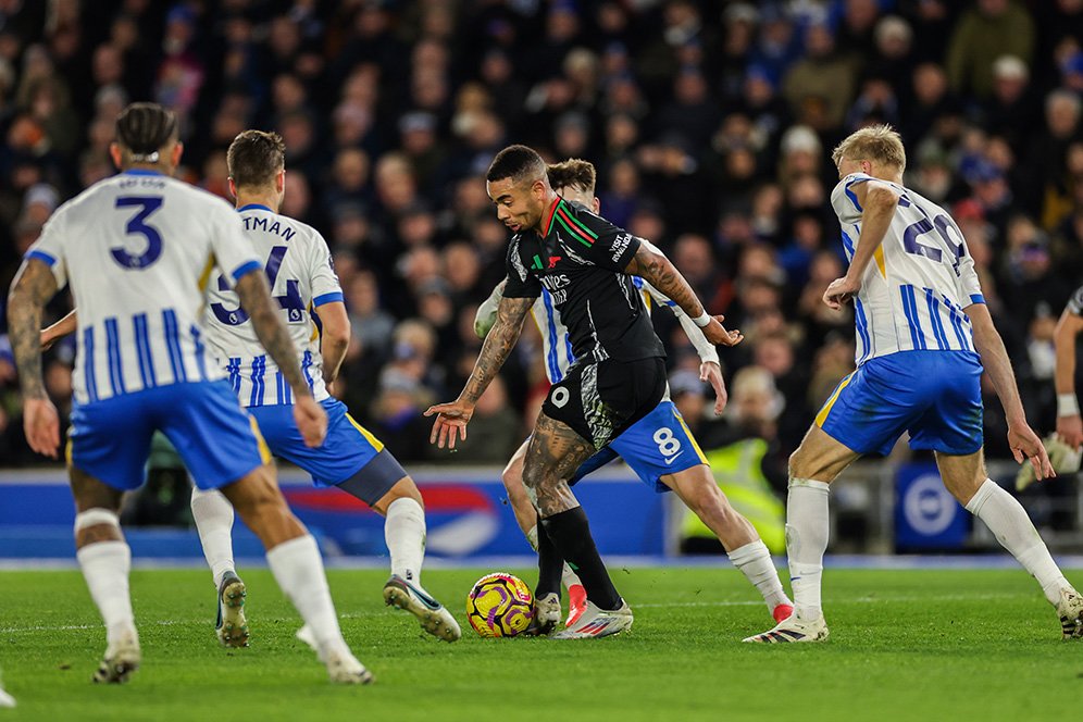 Rapor Pemain Arsenal saat hanya Imbang 1-1 di Markas Brighton: Ada yang Di Bawah Ekspektasi