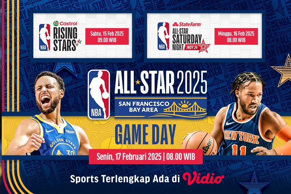Jadwal Live Streaming NBA All Star 2025 di Vidio Jadwal Live Streaming NBA All Star 2025 di Vidio