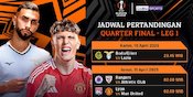 Jadwal Siaran Langsung Liga Europa 2024/25 Quarter Final Leg Pertama di Vidio