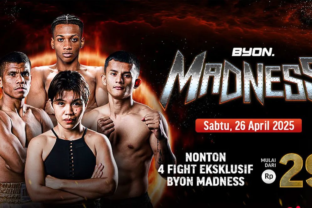 Tonton Perjuangan 2 Atlet Indonesia Meraih Sabuk Juara di Byon Madness, Live di Vidio Tonton Perjuangan 2 Atlet Indonesia Meraih Sabuk Juara di Byon Madness, Live di Vidio
