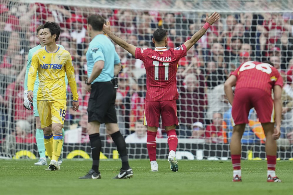 Hasil Liverpool vs Crystal Palace: Skor 1-1