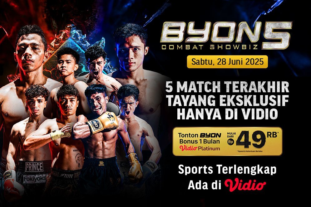 Simak Profil Fighter Petarung Byon Combat Showbiz 5, Nonton Siaran Langsung 28 Juni 2025 di Vidio