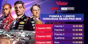 Nonton Live Stream Formula 1 Lenovo Hungarian Grand Prix 2025 di Vidio