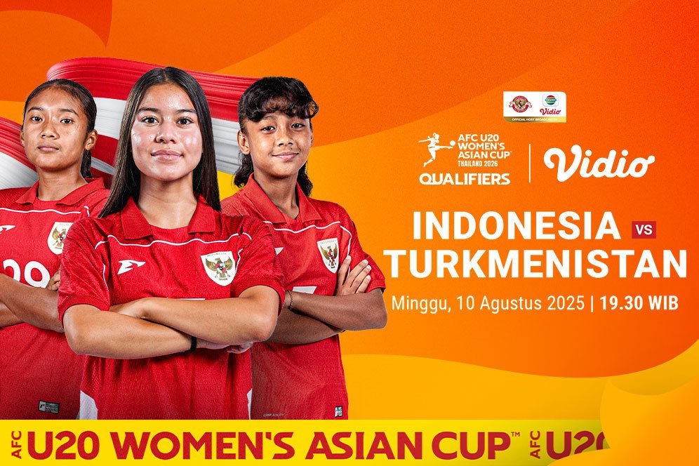 Nonton Siaran Langsung Indonesia vs Turkmenistan - Kualifikasi Piala Asia Wanita U-20 2026 di Vidio