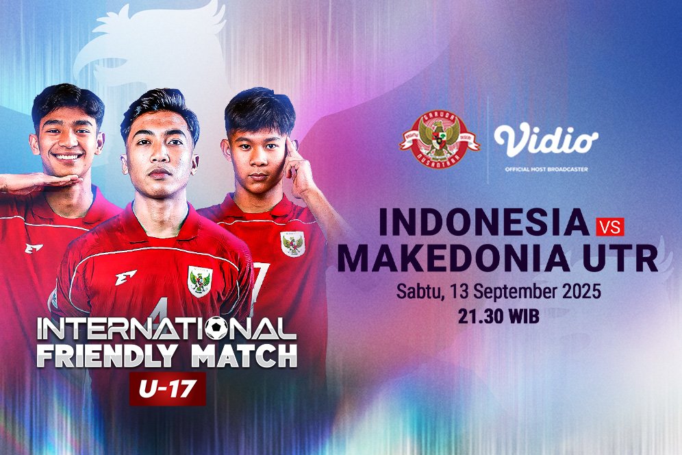 Saksikan Live Streaming Timnas Indonesia U-17 vs Makedonia Utara U-17, Tayang di Vidio Saksikan Live Streaming Timnas Indonesia U-17 vs Makedonia Utara U-17, Tayang di Vidio