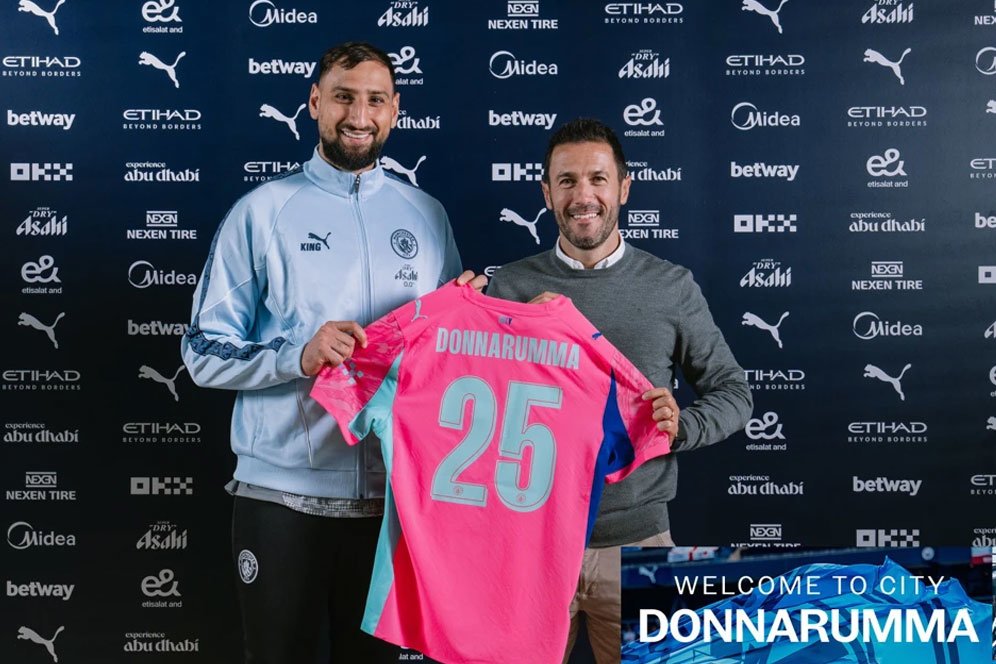 Ini 3 Alasan Unik Gianluigi Donnarumma Pilih Nomor Punggung 25 di Man City
